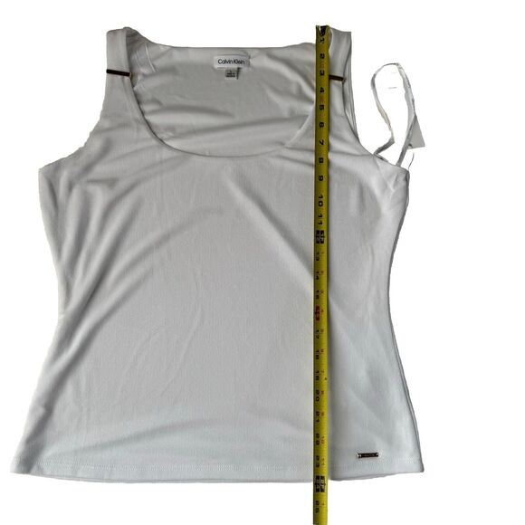 Calvin Klein Scoop Neck Tank Embellished Top Large - Picture 6 of 14